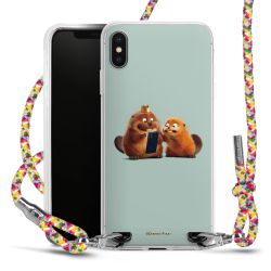 New Carry Case Transparent Stoff colourful/silber