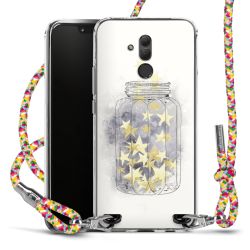 New Carry Case Transparent Stoff colourful/silber