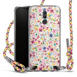 New Carry Case Transparent Stoff colourful/silber