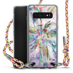 New Carry Case Transparent Stoff colourful/silber