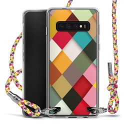 New Carry Case Transparent Stoff colourful/silber