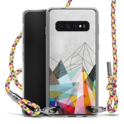 New Carry Case Transparent Stoff colourful/silber