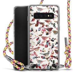 New Carry Case Transparent Stoff colourful/silber