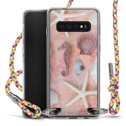 New Carry Case Transparent Stoff colourful/silber