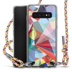 New Carry Case Transparent Stoff colourful/silber