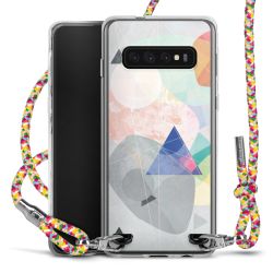 New Carry Case Transparent Stoff colourful/silber