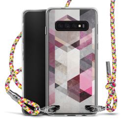 New Carry Case Transparent Stoff colourful/silber