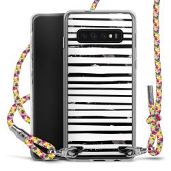 New Carry Case Transparent Stoff colourful/silber