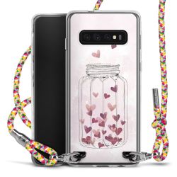 New Carry Case Transparent Stoff colourful/silber