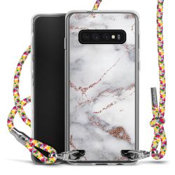 New Carry Case Transparent Stoff colourful/silber