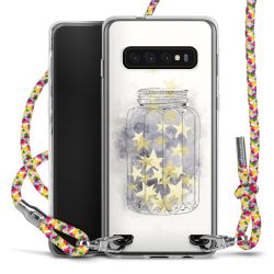 New Carry Case Transparent Stoff colourful/silber