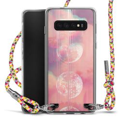 New Carry Case Transparent Stoff colourful/silber