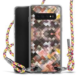 New Carry Case Transparent Stoff colourful/silber