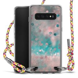 New Carry Case Transparent Stoff colourful/silber