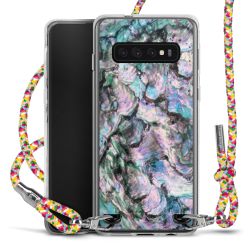 New Carry Case Transparent Stoff colourful/silber