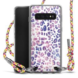 New Carry Case Transparent Stoff colourful/silber