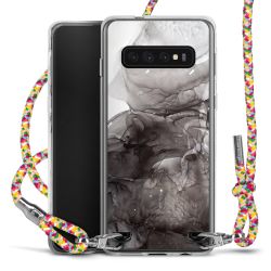 New Carry Case Transparent Stoff colourful/silber