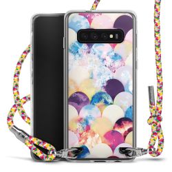 New Carry Case Transparent Stoff colourful/silber