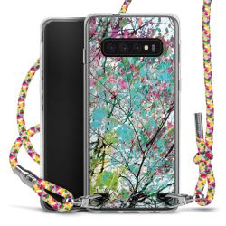 New Carry Case Transparent Stoff colourful/silber