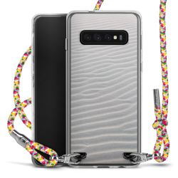 New Carry Case Transparent Stoff colourful/silber