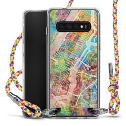 New Carry Case Transparent Stoff colourful/silber