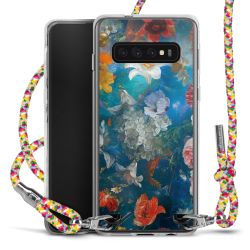 New Carry Case Transparent Stoff colourful/silber