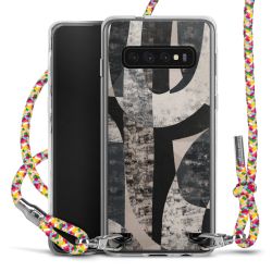 New Carry Case Transparent Stoff colourful/silber