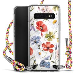 Carry Case Transparent Fabric colourful