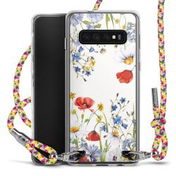 New Carry Case Transparent Stoff colourful/silber