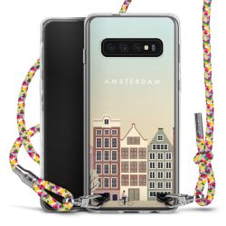 New Carry Case Transparent Stoff colourful/silber