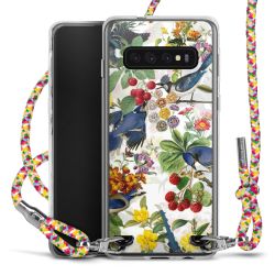 New Carry Case Transparent Stoff colourful/silber