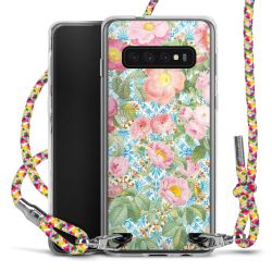 New Carry Case Transparent Stoff colourful/silber