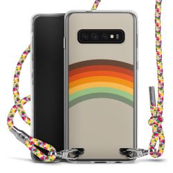 New Carry Case Transparent Stoff colourful/silber