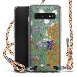 New Carry Case Transparent Stoff colourful/silber