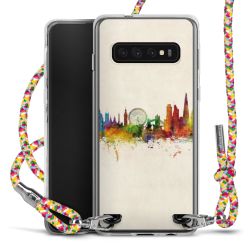 New Carry Case Transparent Stoff colourful/silber