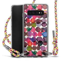 New Carry Case Transparent Stoff colourful/silber