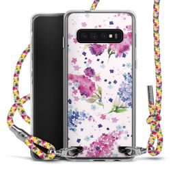 New Carry Case Transparent Stoff colourful/silber