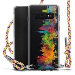 New Carry Case Transparent Stoff colourful/silber