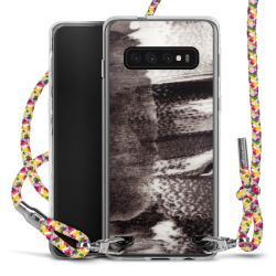 New Carry Case Transparent Stoff colourful/silber