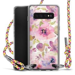 New Carry Case Transparent Stoff colourful/silber