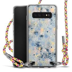 New Carry Case Transparent Stoff colourful/silber