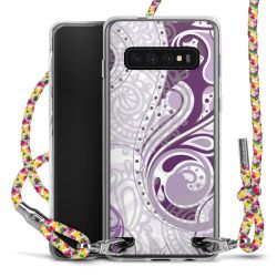 New Carry Case Transparent Stoff colourful/silber