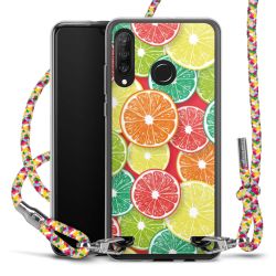 New Carry Case Transparent Stoff colourful/silber