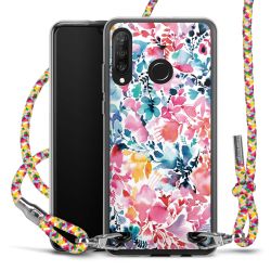 New Carry Case Transparent Stoff colourful/silber