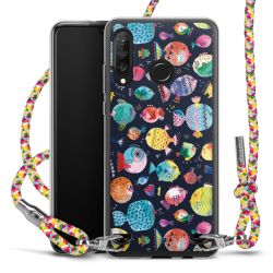 Carry Case Transparent Fabric colourful