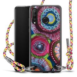 New Carry Case Transparent Stoff colourful/silber