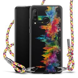 New Carry Case Transparent Stoff colourful/silber