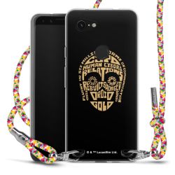 New Carry Case Transparent Stoff colourful/silber