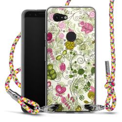 New Carry Case Transparent Stoff colourful/silber