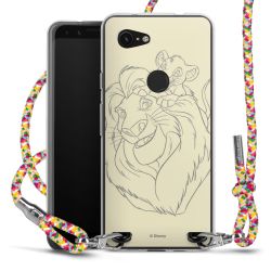 New Carry Case Transparent Stoff colourful/silber